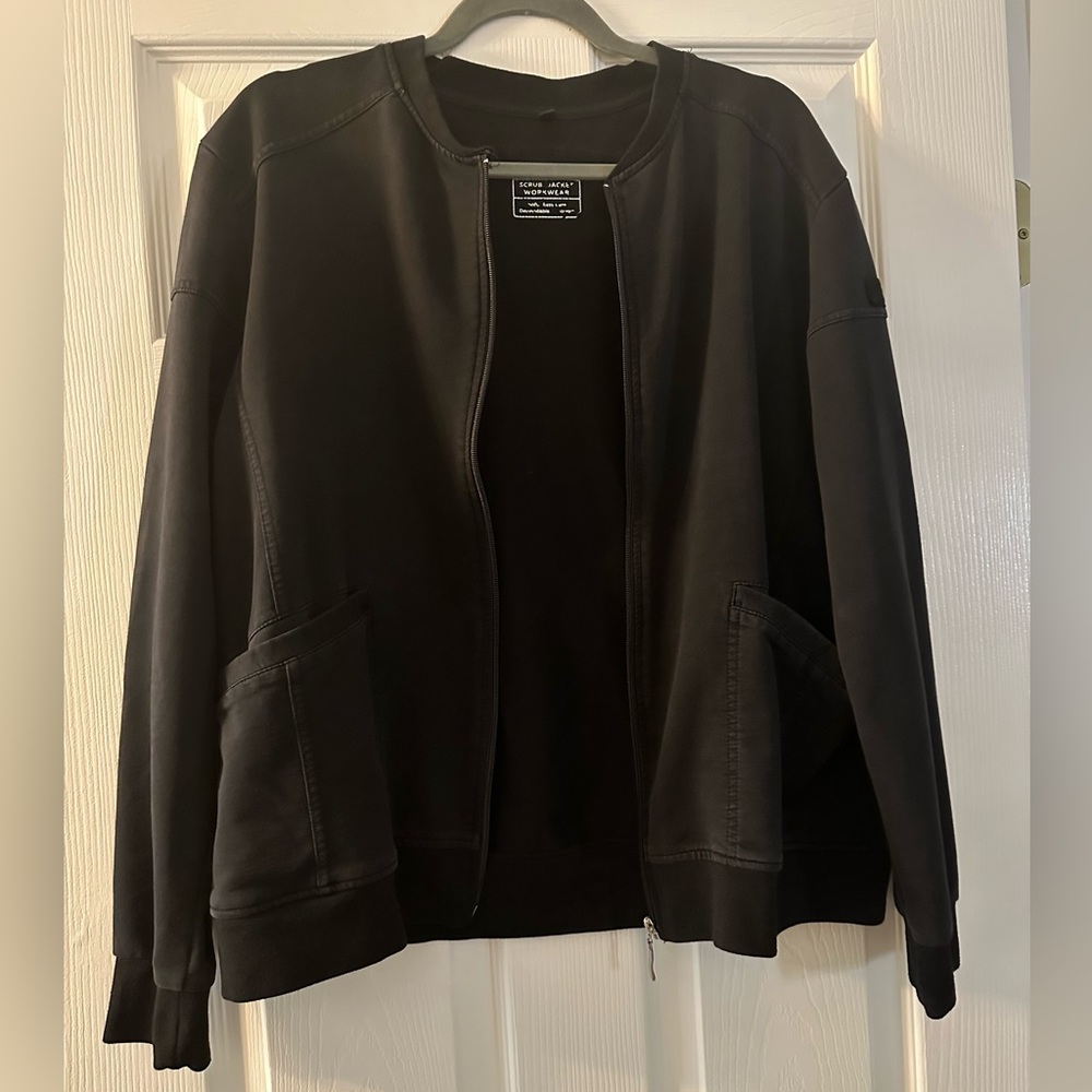 Black Scrub Jacket XL